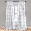 image:imageAmbesonne Floral Curtains Exquisite Floral Inspired Vibrant Toned Branch Blush Baroque Curls Image Window Treatments 2 Panel Set for Living Room Bedroom Pair of  28 x 95 Maroon RoseNight Blue