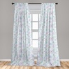 image:imageAmbesonne Floral Curtains Exquisite Floral Inspired Vibrant Toned Branch Blush Baroque Curls Image Window Treatments 2 Panel Set for Living Room Bedroom Pair of  28 x 95 Maroon RoseLavender Green