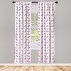image:imageAmbesonne Floral Curtains Exquisite Floral Inspired Vibrant Toned Branch Blush Baroque Curls Image Window Treatments 2 Panel Set for Living Room Bedroom Pair of  28 x 95 Maroon RoseHot Pink White