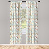 image:imageAmbesonne Floral Curtains Exquisite Floral Inspired Vibrant Toned Branch Blush Baroque Curls Image Window Treatments 2 Panel Set for Living Room Bedroom Pair of  28 x 95 Maroon RoseWhite Teal