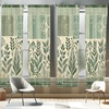 image:imageAmbesonne Floral Window Curtains Minimalist Design Cozy Neutral Farmhouse Plaid with Leaves and Flowers Lightweight Decorative 2Panel Set amp Rod Pocket Pair of  28 x 95 Sage Green Blue YellowLaurel Green Champagne