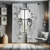 image:imageAmbesonne Floral Window Curtains Minimalist Design Cozy Neutral Farmhouse Plaid with Leaves and Flowers Lightweight Decorative 2Panel Set amp Rod Pocket Pair of  28 x 95 Sage Green Blue YellowPale Grey