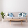 image:imageAmbesonne Marble Print Throw Pillow Cushion Case Pack of 4 Contemporary Greyscale Hazy Hues and Neutral Stone Like Motifs Print Modern Accent DoubleSided Digital Printing 20 Beige Pale Sky Blue