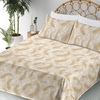 image:imageAmbesonne Meadow Vibes Sheet Set Line Art Neutral Colors Boho Pampas Design on Geometric Back Print Fitted and Flat Sheet with Pillowcase Bedding Accent 3 Piece Set Twin Pale Salmon Off White