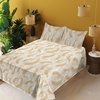 image:imageAmbesonne Meadow Vibes Sheet Set Line Art Neutral Colors Boho Pampas Design on Geometric Back Print Fitted and Flat Sheet with Pillowcase Bedding Accent 3 Piece Set Twin Pale Salmon Off White