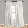 image:imageAmbesonne Neutral Window Curtains Pack of 2 Cartoonish Bears Nordic Scandi Themed Leaves Botanical Hearts Minimal Tones Lightweight Set with Rod Pocket 4 Panels of  28 x 95 Grey Tan and IvoryEggshell White