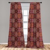 image:imageAmbesonne Neutral Window Curtains Pack of 2 Cartoonish Bears Nordic Scandi Themed Leaves Botanical Hearts Minimal Tones Lightweight Set with Rod Pocket 4 Panels of  28 x 95 Grey Tan and IvoryVermilion Ruby