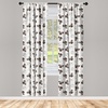 image:imageAmbesonne Neutral Window Curtains Pack of 2 Cartoonish Bears Nordic Scandi Themed Leaves Botanical Hearts Minimal Tones Lightweight Set with Rod Pocket 4 Panels of  28 x 95 Grey Tan and IvoryBrown Beige