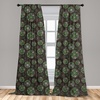 image:imageAmbesonne Neutral Window Curtains Pack of 2 Cartoonish Bears Nordic Scandi Themed Leaves Botanical Hearts Minimal Tones Lightweight Set with Rod Pocket 4 Panels of  28 x 95 Grey Tan and IvoryGreen and Brown