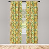image:imageAmbesonne Neutral Window Curtains Pack of 2 Cartoonish Bears Nordic Scandi Themed Leaves Botanical Hearts Minimal Tones Lightweight Set with Rod Pocket 4 Panels of  28 x 95 Grey Tan and IvoryKhaki