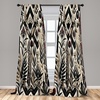 image:imageAmbesonne Neutral Window Curtains Pack of 2 Cartoonish Bears Nordic Scandi Themed Leaves Botanical Hearts Minimal Tones Lightweight Set with Rod Pocket 4 Panels of  28 x 95 Grey Tan and IvoryEggshell Ruby Dark Grey