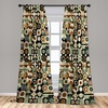 image:imageAmbesonne Neutral Window Curtains Pack of 2 Cartoonish Bears Nordic Scandi Themed Leaves Botanical Hearts Minimal Tones Lightweight Set with Rod Pocket 4 Panels of  28 x 95 Grey Tan and IvoryLaurel Green Amber Black