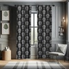 image:imageAmbesonne Neutral Window Curtains Pack of 2 Cartoonish Bears Nordic Scandi Themed Leaves Botanical Hearts Minimal Tones Lightweight Set with Rod Pocket 4 Panels of  28 x 95 Grey Tan and IvoryWhite and Black