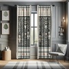 image:imageAmbesonne Neutral Window Curtains Pack of 2 Cartoonish Bears Nordic Scandi Themed Leaves Botanical Hearts Minimal Tones Lightweight Set with Rod Pocket 4 Panels of  28 x 95 Grey Tan and IvoryGrey Tan and Ivory