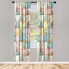 image:imageAmbesonne Neutral Window Curtains Pack of 2 Cartoonish Bears Nordic Scandi Themed Leaves Botanical Hearts Minimal Tones Lightweight Set with Rod Pocket 4 Panels of  28 x 95 Grey Tan and IvorySeafoam Pale Pink