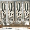 image:imageAmbesonne Neutral Window Curtains Pack of 2 Cartoonish Bears Nordic Scandi Themed Leaves Botanical Hearts Minimal Tones Lightweight Set with Rod Pocket 4 Panels of  28 x 95 Grey Tan and IvoryDusk Dark Teal Ecru