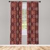 image:imageAmbesonne Neutral Window Curtains Pack of 2 Cartoonish Bears Nordic Scandi Themed Leaves Botanical Hearts Minimal Tones Lightweight Set with Rod Pocket 4 Panels of  28 x 95 Grey Tan and IvoryVermilion Ruby