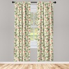 image:imageAmbesonne Neutral Window Curtains Pack of 2 Cartoonish Bears Nordic Scandi Themed Leaves Botanical Hearts Minimal Tones Lightweight Set with Rod Pocket 4 Panels of  28 x 95 Grey Tan and IvorySalmon Peach