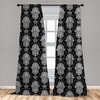 image:imageAmbesonne Neutral Window Curtains Pack of 2 Cartoonish Bears Nordic Scandi Themed Leaves Botanical Hearts Minimal Tones Lightweight Set with Rod Pocket 4 Panels of  28 x 95 Grey Tan and IvoryWhite and Black