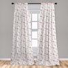 image:imageAmbesonne Paisley Curtains Bohemian Design Creamy Neutral Colored Ornament Ethnic Floral Leafy Window Treatments 2 Panel Set for Living Room Bedroom Pair of  28 x 63 Ivory Pale Sepia DimgrayMint Green Pink