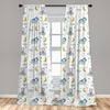 image:imageAmbesonne Paisley Curtains Bohemian Design Creamy Neutral Colored Ornament Ethnic Floral Leafy Window Treatments 2 Panel Set for Living Room Bedroom Pair of  28 x 63 Ivory Pale Sepia DimgrayCadet Blue Fawn