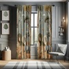 image:imageAmbesonne Paisley Curtains Bohemian Design Creamy Neutral Colored Ornament Ethnic Floral Leafy Window Treatments 2 Panel Set for Living Room Bedroom Pair of  28 x 63 Ivory Pale Sepia DimgrayOlive Green Redwood Ecru
