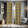 image:imageAmbesonne Paisley Curtains Delicate Bohemian Leafy Motives on Stripes in Neutral Muted Colors Window Treatments 2 Panel Set for Living Room Bedroom Pair of  28 x 63 Warm Taupe Ivory and SepiaYellow Orange