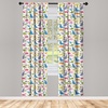 image:imageAmbesonne Paisley Curtains Delicate Bohemian Leafy Motives on Stripes in Neutral Muted Colors Window Treatments 2 Panel Set for Living Room Bedroom Pair of  28 x 63 Warm Taupe Ivory and SepiaBlue Green