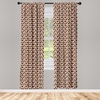image:imageAmbesonne Paisley Curtains Delicate Bohemian Leafy Motives on Stripes in Neutral Muted Colors Window Treatments 2 Panel Set for Living Room Bedroom Pair of  28 x 63 Warm Taupe Ivory and SepiaWhite Brown