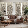 image:imageAmbesonne Paisley Curtains Delicate Bohemian Leafy Motives on Stripes in Neutral Muted Colors Window Treatments 2 Panel Set for Living Room Bedroom Pair of  28 x 63 Warm Taupe Ivory and SepiaWarm Taupe Ivory and Sepia