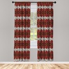 image:imageAmbesonne Paisley Curtains Delicate Bohemian Leafy Motives on Stripes in Neutral Muted Colors Window Treatments 2 Panel Set for Living Room Bedroom Pair of  28 x 63 Warm Taupe Ivory and SepiaRed Brown