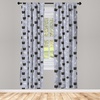 image:imageAmbesonne Paisley Curtains Delicate Bohemian Leafy Motives on Stripes in Neutral Muted Colors Window Treatments 2 Panel Set for Living Room Bedroom Pair of  28 x 63 Warm Taupe Ivory and SepiaPurple Grey
