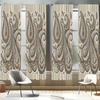 image:imageAmbesonne Paisley Curtains Delicate Bohemian Leafy Motives on Stripes in Neutral Muted Colors Window Treatments 2 Panel Set for Living Room Bedroom Pair of  28 x 63 Warm Taupe Ivory and SepiaWarm Taupe Ivory and Sepia