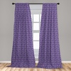 image:imageAmbesonne Paisley Curtains Delicate Bohemian Leafy Motives on Stripes in Neutral Muted Colors Window Treatments 2 Panel Set for Living Room Bedroom Pair of  28 x 63 Warm Taupe Ivory and SepiaPurple
