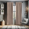 image:imageAmbesonne Paisley Curtains Delicate Bohemian Leafy Motives on Stripes in Neutral Muted Colors Window Treatments 2 Panel Set for Living Room Bedroom Pair of  28 x 63 Warm Taupe Ivory and SepiaWhite Brown
