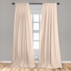 image:imageAmbesonne Paisley Curtains Delicate Bohemian Leafy Motives on Stripes in Neutral Muted Colors Window Treatments 2 Panel Set for Living Room Bedroom Pair of  28 x 63 Warm Taupe Ivory and SepiaPeach Cream