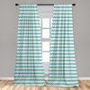 image:imageAmbesonne Paisley Curtains Delicate Bohemian Leafy Motives on Stripes in Neutral Muted Colors Window Treatments 2 Panel Set for Living Room Bedroom Pair of  28 x 63 Warm Taupe Ivory and SepiaCream Teal