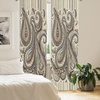 image:imageAmbesonne Paisley Curtains Delicate Bohemian Leafy Motives on Stripes in Neutral Muted Colors Window Treatments 2 Panel Set for Living Room Bedroom Pair of  28 x 63 Warm Taupe Ivory and SepiaWarm Taupe Ivory and Sepia