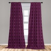 image:imageAmbesonne Paisley Curtains Delicate Bohemian Leafy Motives on Stripes in Neutral Muted Colors Window Treatments 2 Panel Set for Living Room Bedroom Pair of  28 x 63 Warm Taupe Ivory and SepiaBrown Magenta