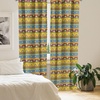 image:imageAmbesonne Paisley Curtains Delicate Bohemian Leafy Motives on Stripes in Neutral Muted Colors Window Treatments 2 Panel Set for Living Room Bedroom Pair of  28 x 63 Warm Taupe Ivory and SepiaYellow Orange