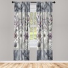 image:imageAmbesonne Paisley Curtains Delicate Bohemian Leafy Motives on Stripes in Neutral Muted Colors Window Treatments 2 Panel Set for Living Room Bedroom Pair of  28 x 63 Warm Taupe Ivory and SepiaCeil Blue Laurel Green
