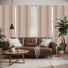 image:imageAmbesonne Paisley Curtains Delicate Bohemian Leafy Motives on Stripes in Neutral Muted Colors Window Treatments 2 Panel Set for Living Room Bedroom Pair of  28 x 63 Warm Taupe Ivory and SepiaBrown Coral