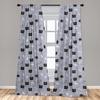 image:imageAmbesonne Paisley Curtains Delicate Bohemian Leafy Motives on Stripes in Neutral Muted Colors Window Treatments 2 Panel Set for Living Room Bedroom Pair of  28 x 63 Warm Taupe Ivory and SepiaPurple Grey