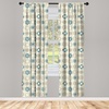image:imageAmbesonne Paisley Curtains Delicate Bohemian Leafy Motives on Stripes in Neutral Muted Colors Window Treatments 2 Panel Set for Living Room Bedroom Pair of  28 x 63 Warm Taupe Ivory and SepiaBeige Teal