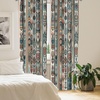 image:imageAmbesonne Paisley Curtains Delicate Bohemian Leafy Motives on Stripes in Neutral Muted Colors Window Treatments 2 Panel Set for Living Room Bedroom Pair of  28 x 63 Warm Taupe Ivory and SepiaTeal Coral and Orange