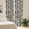 image:imageAmbesonne Paisley Curtains Delicate Bohemian Leafy Motives on Stripes in Neutral Muted Colors Window Treatments 2 Panel Set for Living Room Bedroom Pair of  28 x 63 Warm Taupe Ivory and SepiaTeal Coral and Orange