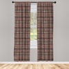 image:imageAmbesonne Paisley Curtains Delicate Bohemian Leafy Motives on Stripes in Neutral Muted Colors Window Treatments 2 Panel Set for Living Room Bedroom Pair of  28 x 63 Warm Taupe Ivory and SepiaMaroon Coral