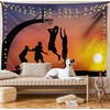 image:imageAmbesonne Retro Tapestry Angel Greek Muse on NeoClassic Pillars Relic Print Antique Neutral Toned Graphic Print Wall Hanging for Bedroom Living Room Dorm Decor 60 X 80 WhiteDark Coral Black Yellow