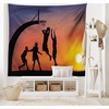 image:imageAmbesonne Retro Tapestry Angel Greek Muse on NeoClassic Pillars Relic Print Antique Neutral Toned Graphic Print Wall Hanging for Bedroom Living Room Dorm Decor 60 X 80 WhiteDark Coral Black Yellow