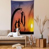 image:imageAmbesonne Retro Tapestry Angel Greek Muse on NeoClassic Pillars Relic Print Antique Neutral Toned Graphic Print Wall Hanging for Bedroom Living Room Dorm Decor 60 X 80 WhiteDark Coral Black Yellow